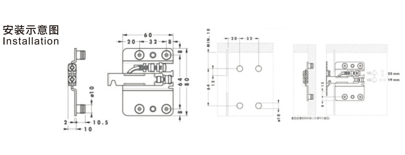 Heavy-duty Floor Cabinet Hanger ED01