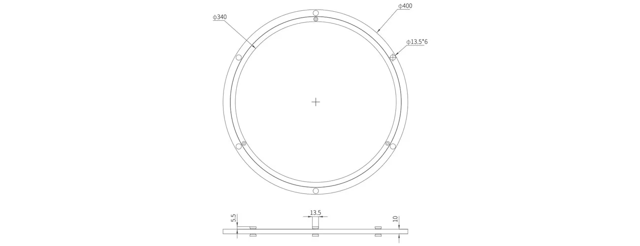 16-inch Lazy Susan Turntable (Aluminium) MK-RL-NZP-400C