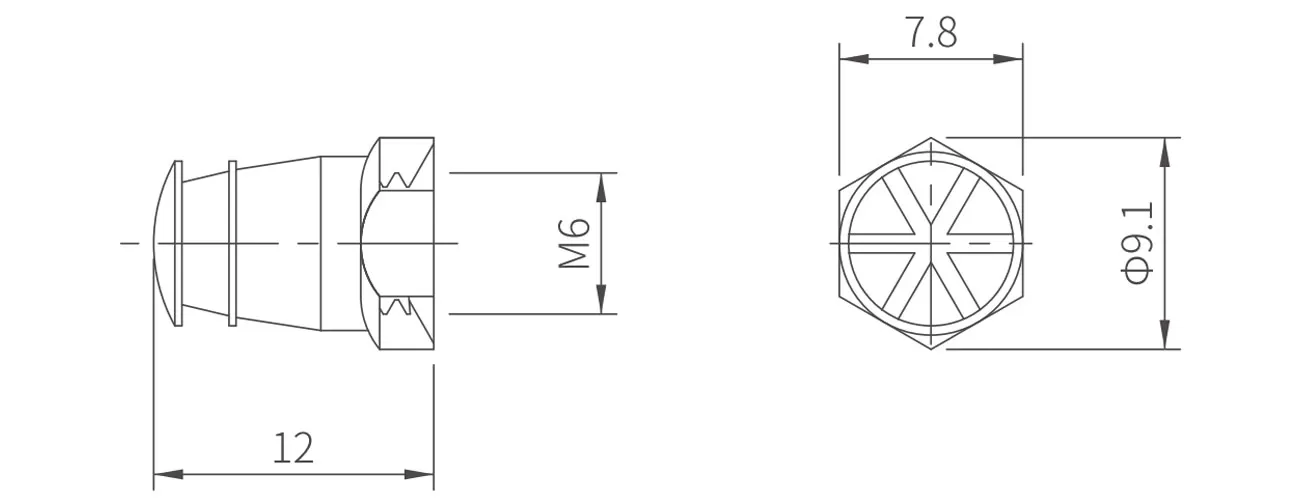Copper Expansion Nut MK-TPZ-6*12
