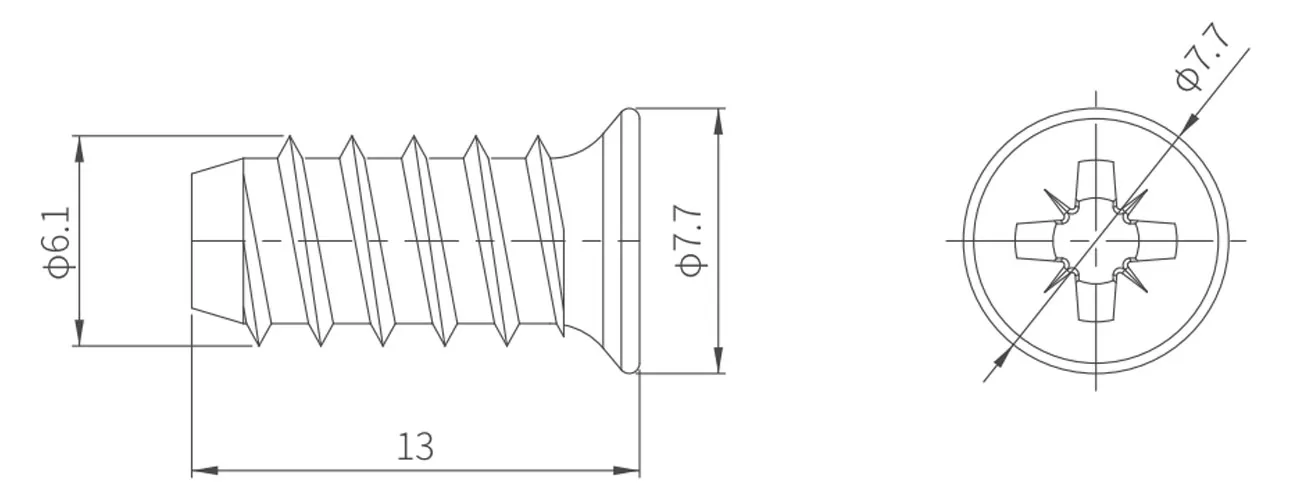 Countersunk Screw MKCT-9-5-4
