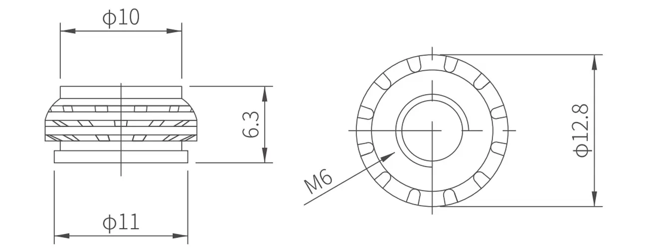 Flange Nut MK-M6HCLM