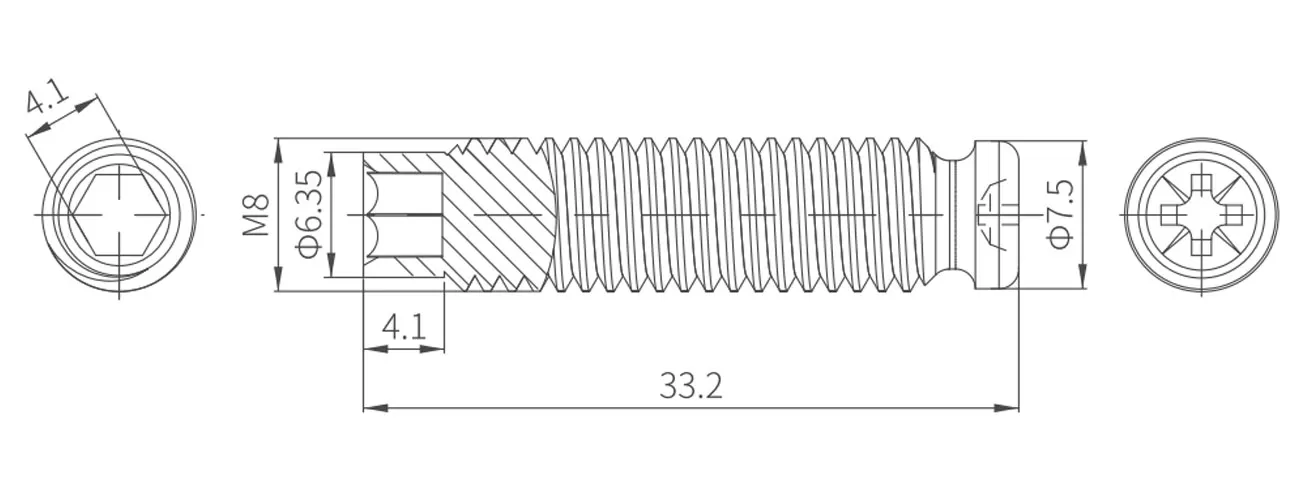Hexagon Screw MKLG-13-7-1