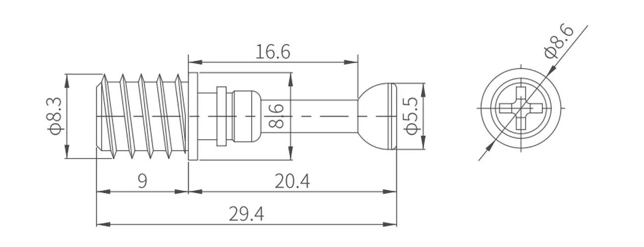 Metal Self-Driven Screw MK-JSG-9-7