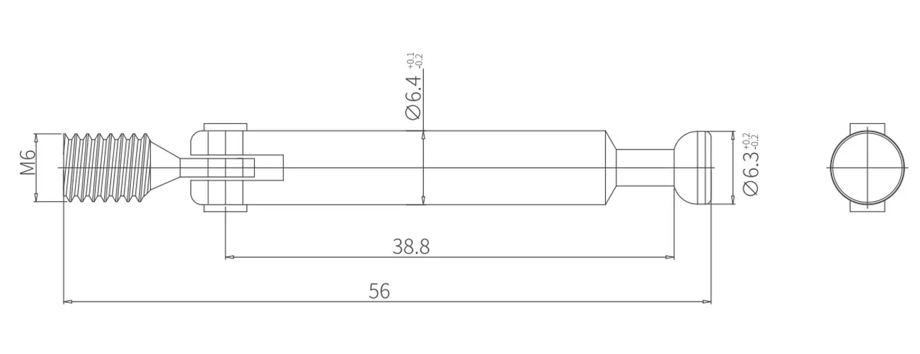 Threaded Folded Bolt MK-KNT-DSZDC-56