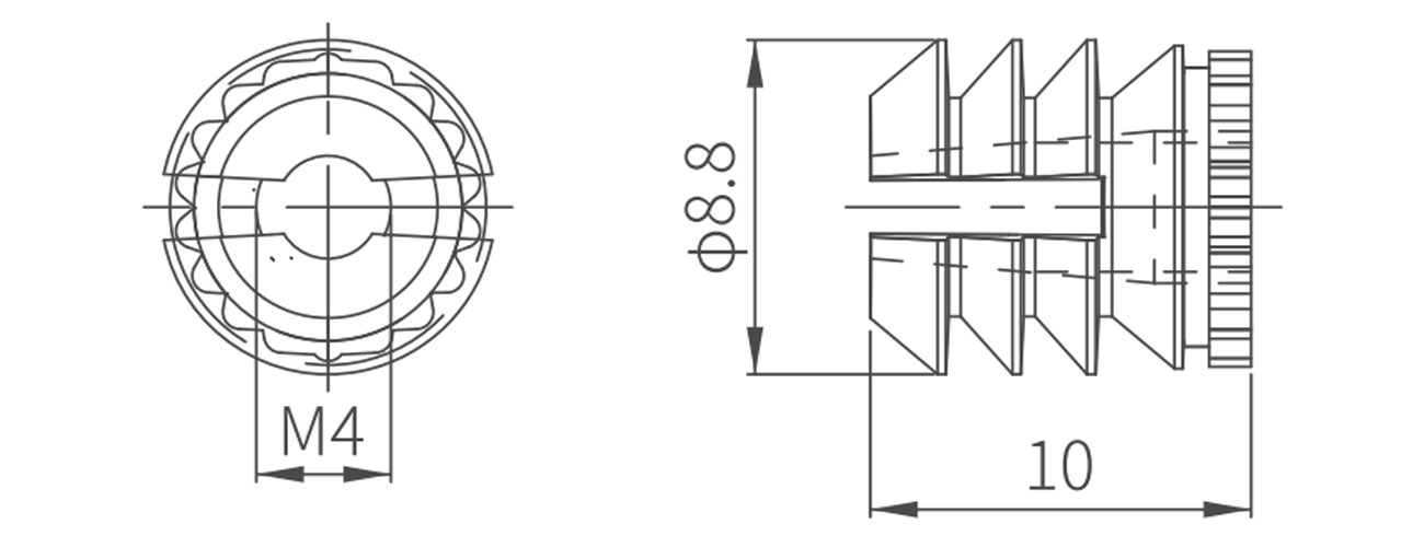 Nylon Nut MK-YMJ-30-01-11