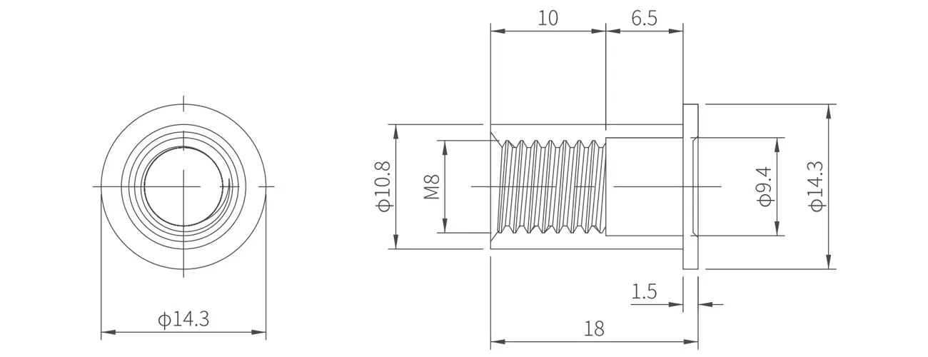 Rivet Nut MK-M8LMLM