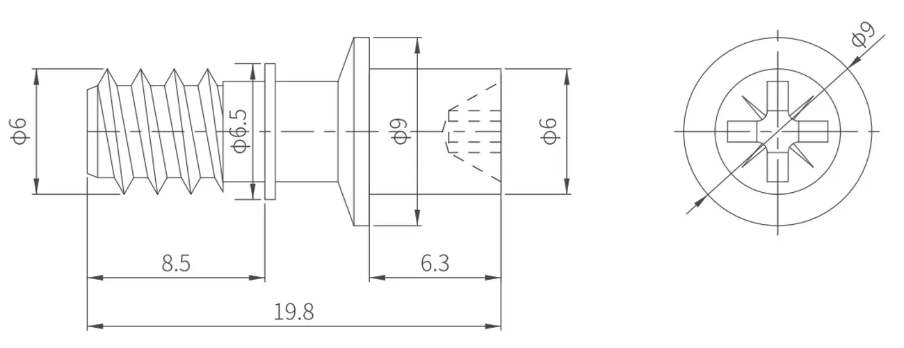 Shelf Pin MKGBD-13-2-2