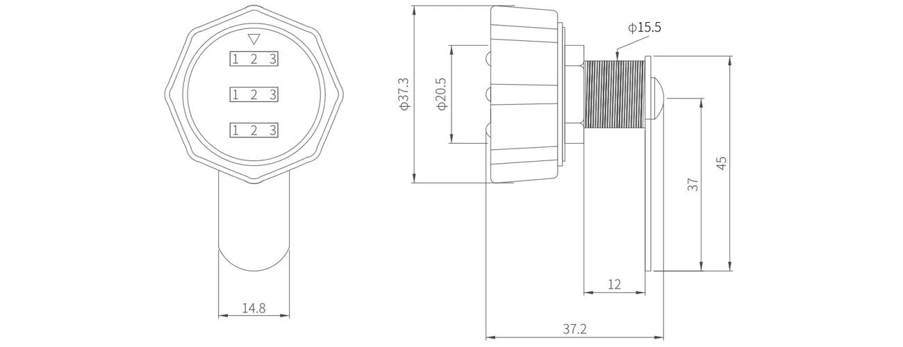 Smart Password Lock MK-XBS-102A16-40