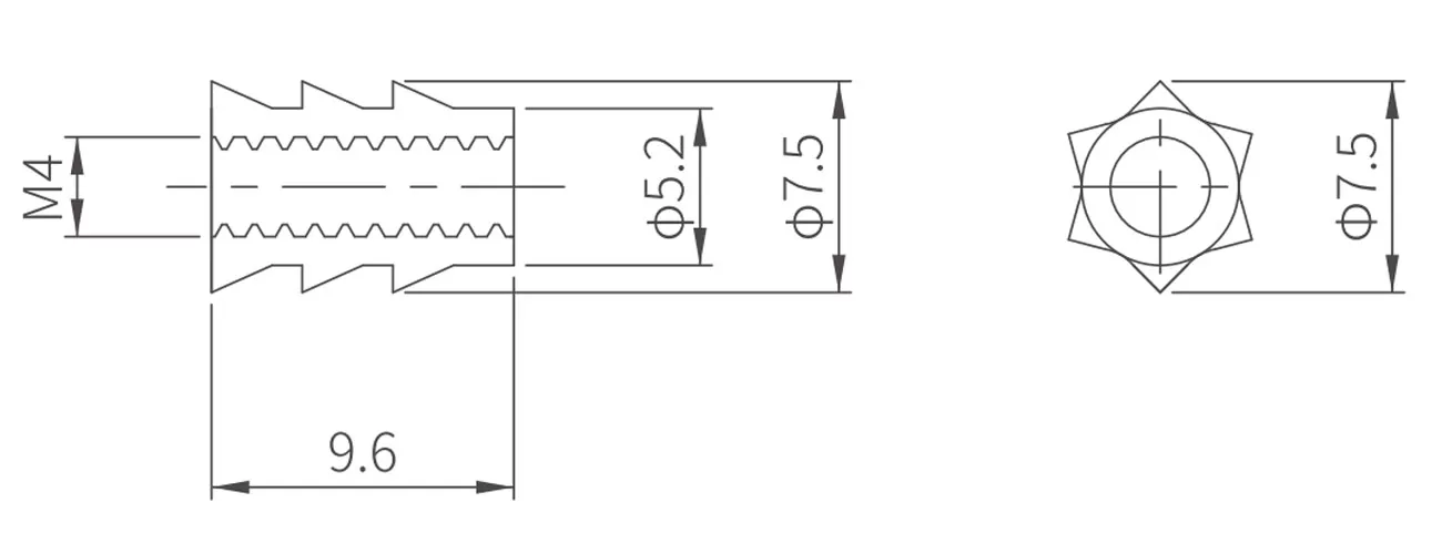 Socket Nut MK-4-10CM