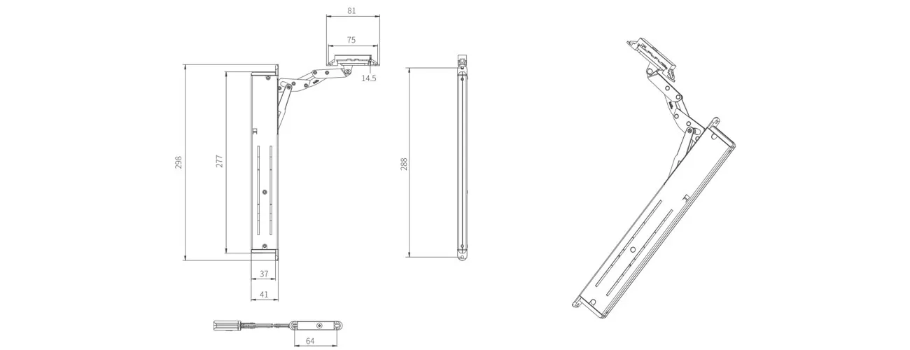 Upward Free Stop Lift System MK-KY-JJSF-300