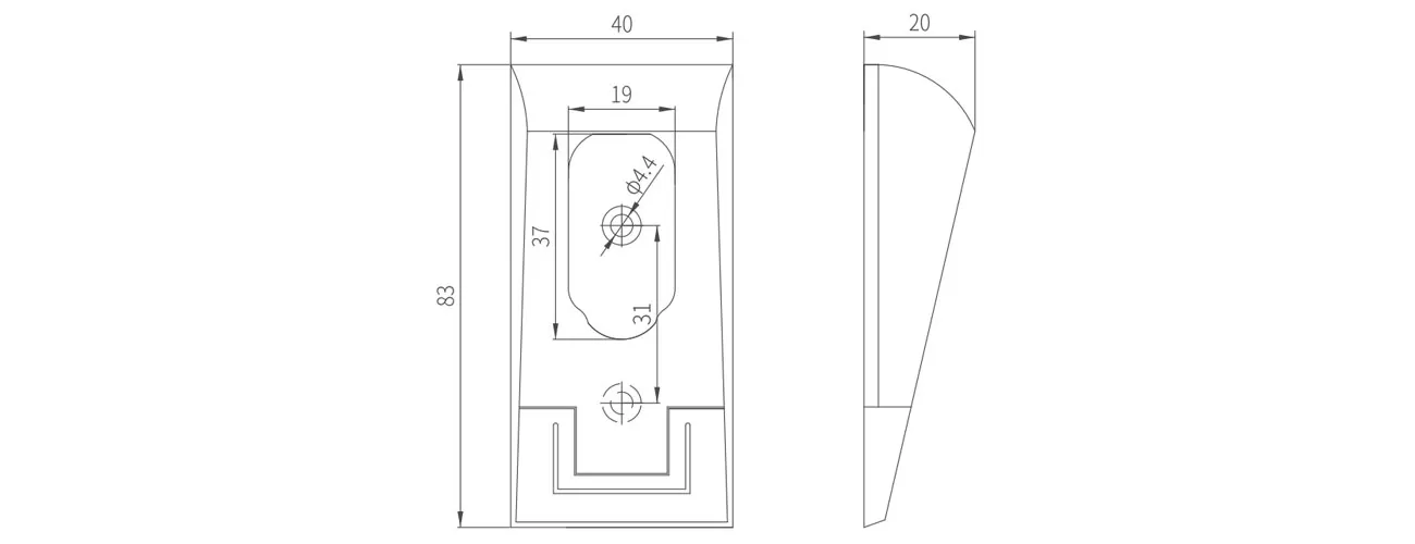 Wardrobe Tube Support MK-JH-001